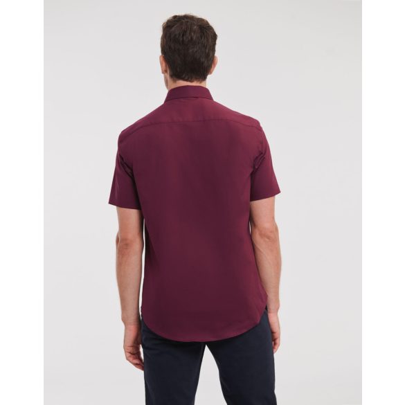 Fitted Short Sleeve Stretch Shirt