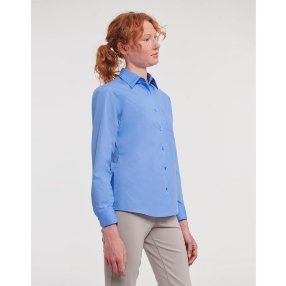 Long Sleeve Poplin Blouse