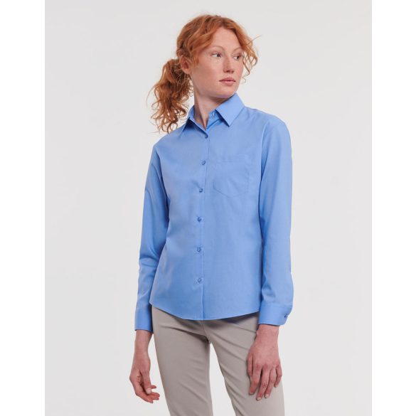 Long Sleeve Poplin Blouse