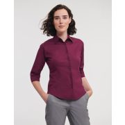 Fitted Blouse with 3/4 Sleeves