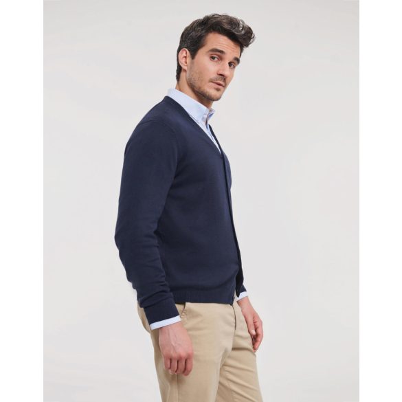 Men's V-Neck Knitted Cardigan