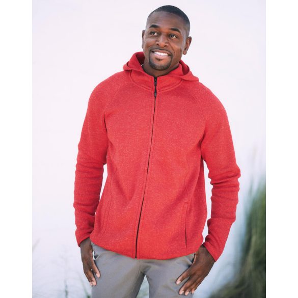 Lux Hooded Knit Fleece Jacket for men