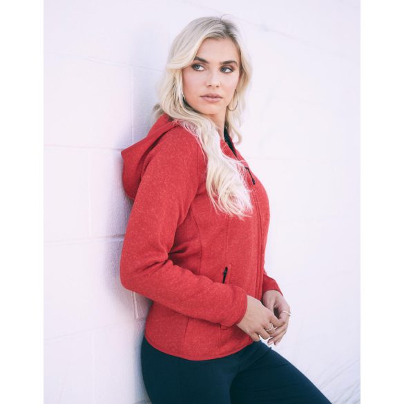 Lux Hooded Knit Fleece Jacket for women