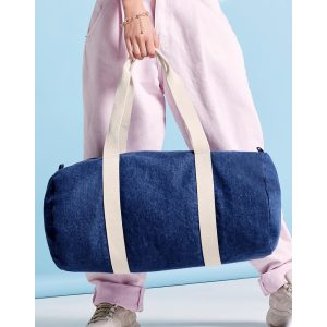 Denim Barrel Bag