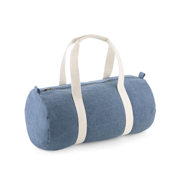 Denim Barrel Bag