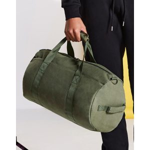 Vintage Canvas Barrel Bag