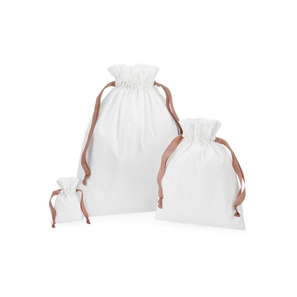 Cotton Gift Bag with Ribbon Drawstring