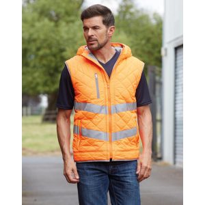 Fluo Kensington Hooded Gilet 