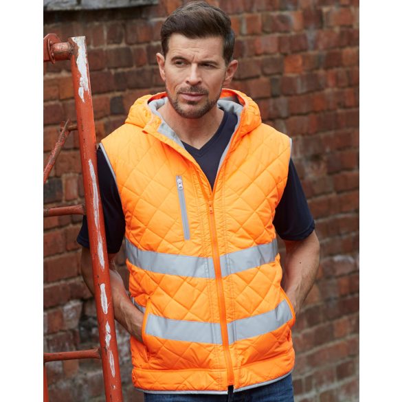 Fluo Kensington Hooded Gilet 