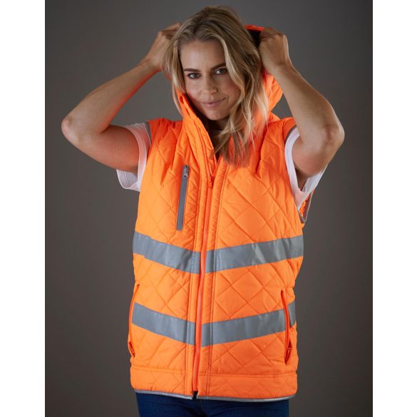 Fluo Kensington Hooded Gilet 