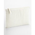 Striped Organic Cotton Accessory Pouch