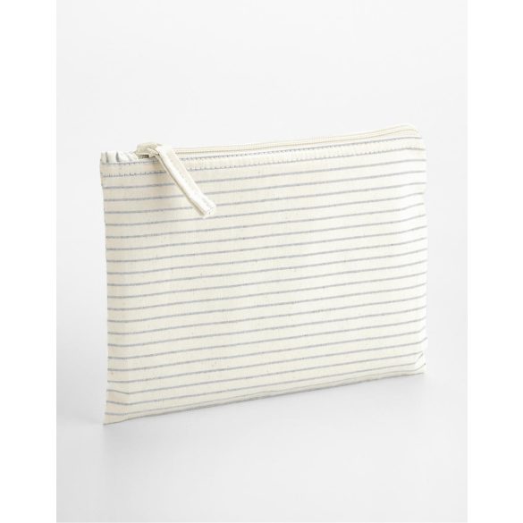 Striped Organic Cotton Accessory Pouch