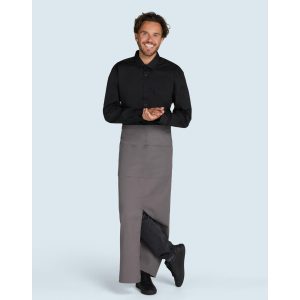 Berlin Long Bistro Apron with Vent and Pocket