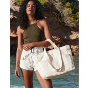 Double Handle Cargo Pocket Tote