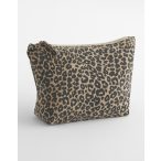 Sac accesoriu din panza cu imprimeu tip leopard 