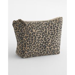 Sac accesoriu din panza cu imprimeu tip leopard 