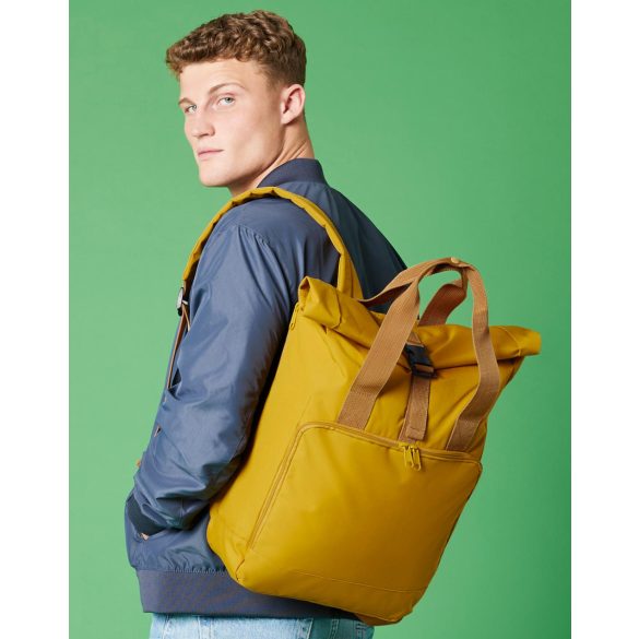 Recycled Twin Handle Roll-Top Laptop Backpack