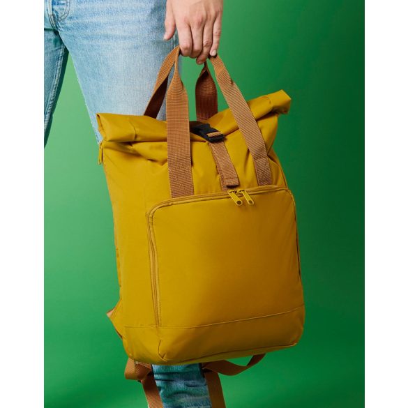 Recycled Twin Handle Roll-Top Laptop Backpack