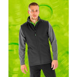 Men's Recycled 2-Layer Printable Softshell B/W