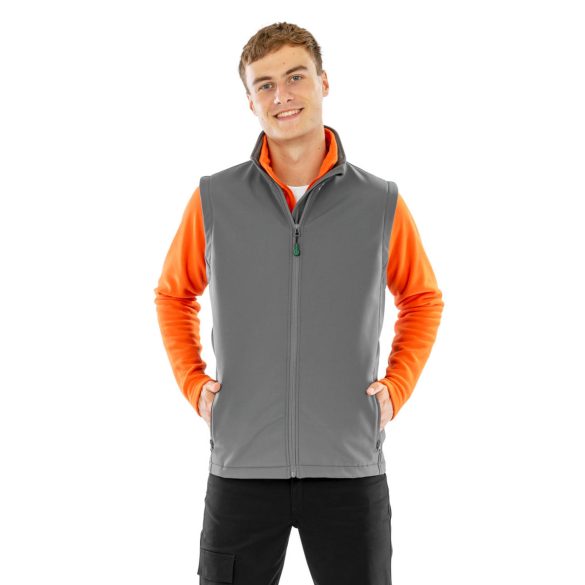 Men's Recycled 2-Layer Printable Softshell B/W