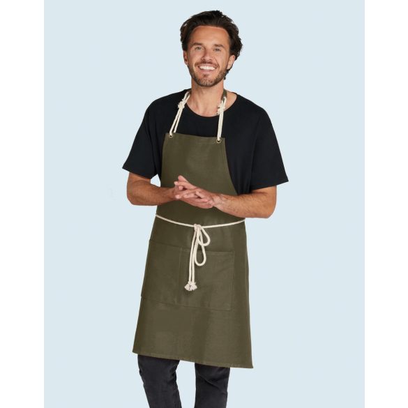 CORSICA - Cord Bib Apron with Pocket