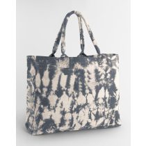 Sacosa din panza vopsita prin rezervare (tie dye)