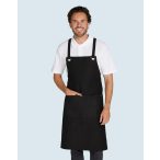 PROVENCE - Crossover Eyelets Bib Apron with Pocket