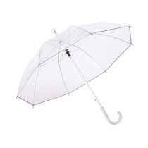 Transparent aluminium stick umbrella PANORAMIX