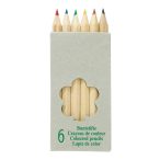 6 short coloured pencils TINY TREE