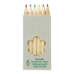 6 short coloured pencils TINY TREE