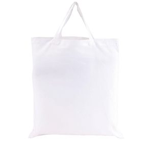 Cotton bag PURE with short handles