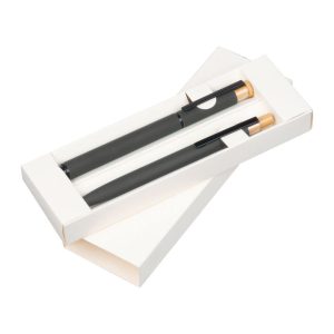 Set de scris cu pix si roller din aluminiu recicla