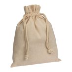 Sac medie din bumbac reciclat cu snur, 110 g/m²