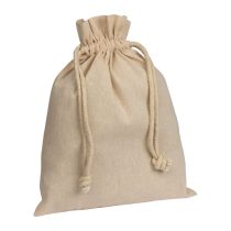Sac medie din bumbac reciclat cu snur, 110 g/m²