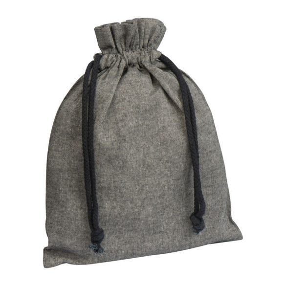 Sac medie din bumbac reciclat cu snur, 110 g/m²