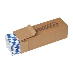 Set of 100 drink straws paper