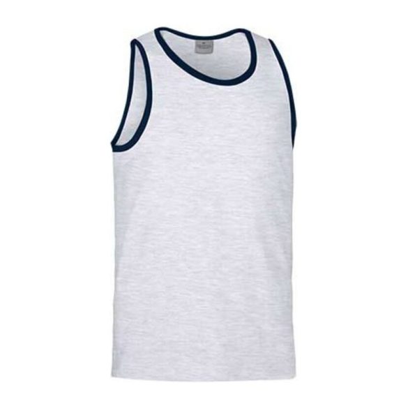 Top T-Shirt Atletic GREY MELANGE-ORION NAVY BLUE M