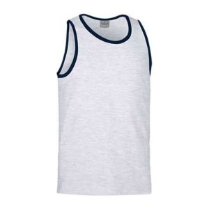 Top T-Shirt Atletic GREY MELANGE-ORION NAVY BLUE L