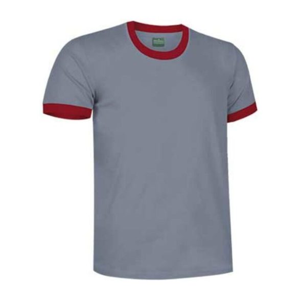 Typed T-Shirt Combi CEMENT GREY-LOTTO RED S