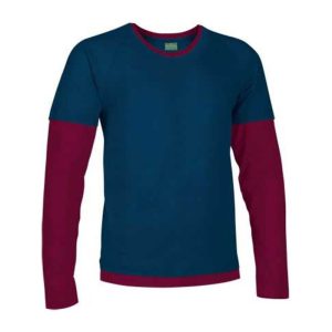 Typed T-Shirt Denver ORION NAVY BLUE-MAHOGANY GARNET S