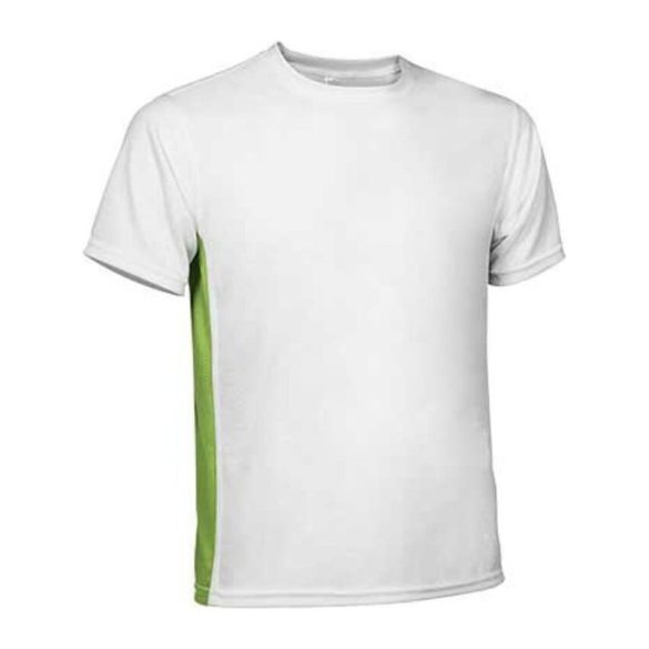 Technical T-Shirt Leopard Kid WHITE-APPLE GREEN 6/8