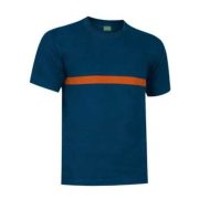 Typed T-Shirt Server ORION NAVY BLUE-PARTY ORANGE S
