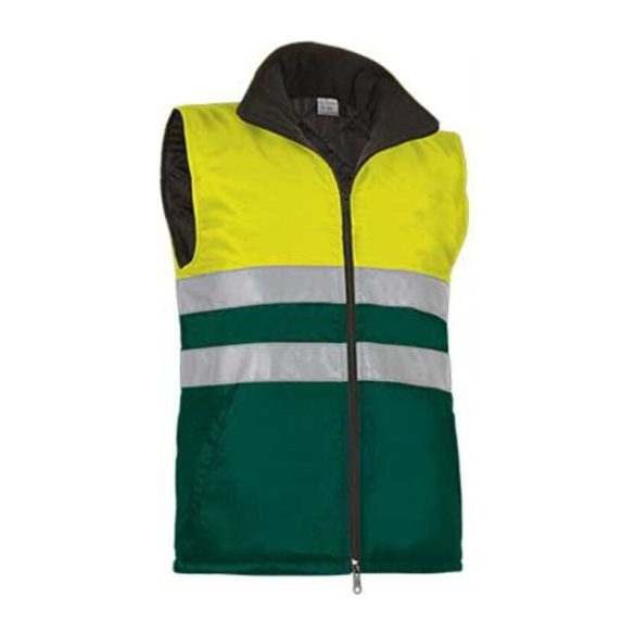 Vest Highway NEON YELLOW-BOTTLE GREEN M