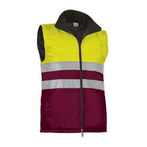 Vest Highway NEON YELLOW-MAHOGANY GARNET L