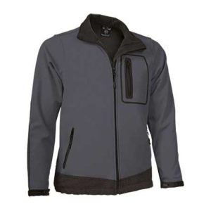 Softshell Jacket Batavia Kid CHARCOAL GREY-BLACK 6/8