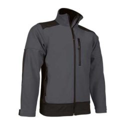 Softshell Jacket Saponi CHARCOAL GREY-BLACK S