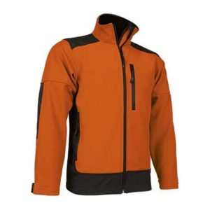 Softshell Jacket Saponi Kid PARTY ORANGE-BLACK 6/8