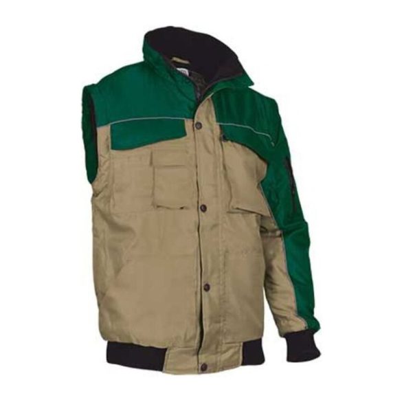 Jacket Scoot BOTTLE GREEN-KAMEL BROWN XL