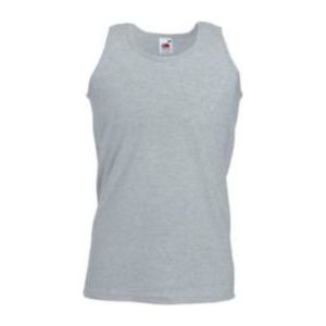 F06 ATH.VEST HEATHER GREY S