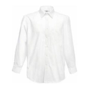 F13 LS POPLIN WHITE L